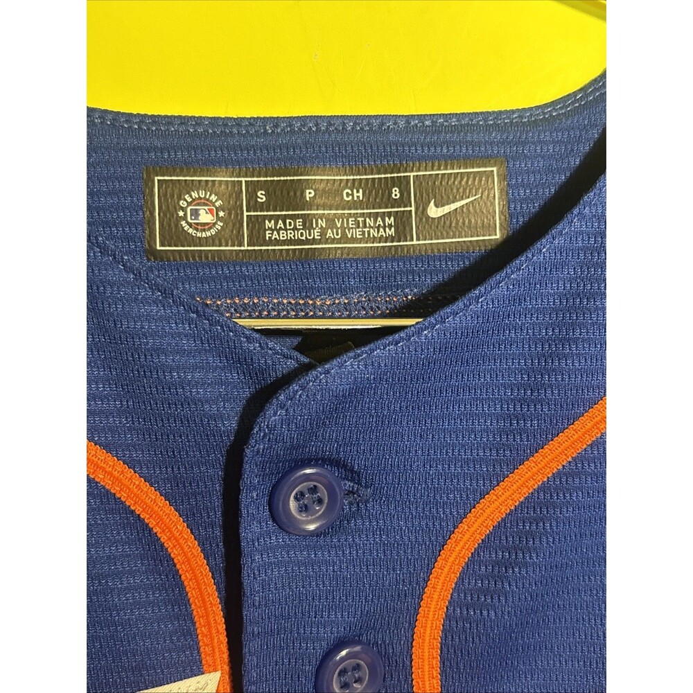 Nike NY Mets Boys Baseball Jersey #48 Jacob deGROM New York MLB Blue Orange S - Picture 2 of 5